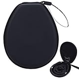 Headphone Case, Handy Headset Carrying Case for Bluetooth Headsets and Bluetooth Headphones (Black)