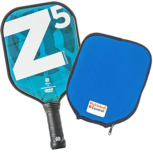 Onix Z5 Graphite Pickleball Paddle and Paddle Cover (Mod Blue) | Gift Pack