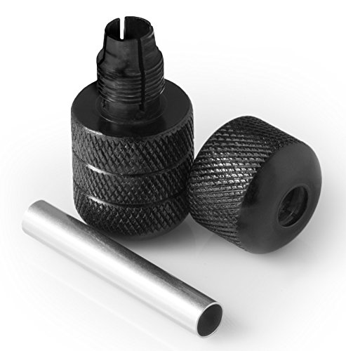 ACE Needles 4 Aluminum Ez Twist Tattoo Machine Grips 1 in. 25mm - Black