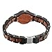 MEKU Women Wooden Wrist Watches/Handmade Wood Watch for Women Gril/Her Gift Wood Watch Box (Ebony & Sandalwood & Black)