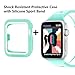 BRG Compatible with Apple Watch Band with Case, Silicone Sport Watch Band with Shock-Proof Protective Case Compatible with Apple Watch Series 3 Series 2 Series 1，Sport and Edition