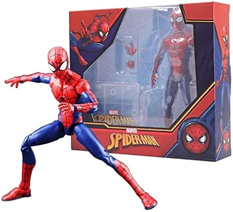 Amazon Co Jp Jkmqa おもちゃ アイアンスパイダーマンクラシックスパイダーマンリトルスパイダーマンpvc 7インチの人形アニメ模型玩具装飾スパイダーマンクラシック アイアンスパイダーマン Color C ホビー