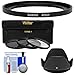 Bower FA-DC67A Adapter Ring (67mm) with 3 UV/ND8/CPL Filter Set + Hood + Cleaning Kit for Canon PowerShot SX530, SX540 & SX60 HS Camera