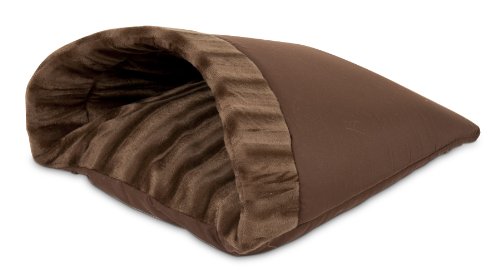 Aspen Pet Kitty Cave, 16-Inch by 19-Inch, Chocolate Brown