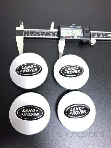 Luck16888 4Pcs Gray & Black Center Wheel Emblem Badge HUB CAPS Fit for Land Rove.R RANG.E