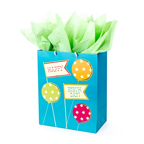 Hallmark Birthday Large Gift Bag with Tissue Paper (Happy Birthday to You)