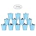 AerWo Mini Metal Bucket Tin Candy Box Buckets Souvenirs Gift Pails for Bridal Wedding Party Baby Showers (Blue, 50pcs)