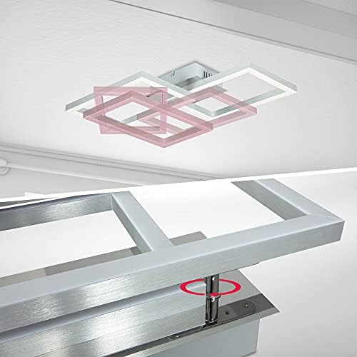 Lâmpada de teto LED com WiFi inteligente I App e comando remoto I ajustável CCT I RGB I controlo por voz Compatível com iOS e Android