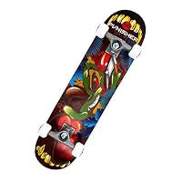 Punisher Skateboards Ranger 31-Inch Double Kick Concave Complete Skateboard