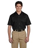 Dickies Men's 5.25 oz. Short-Sleeve Work Shirt>3XL BLACK 1574