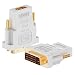 Rankie DVI to HDMI Adapter, 2-Pack Gold-Plated 1080P Male to Female Converter (White)