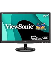 ViewSonic VX2757-MHD 27 Inch 75Hz 2ms 1080p Gaming Monitor with FreeSync Eye Care HDMI and DP, Black