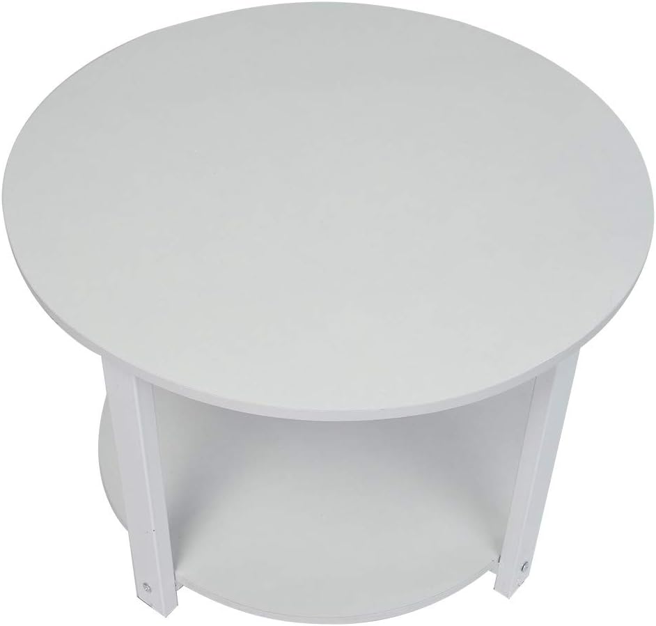 Amazon Com Miaoc 2 Tier Chair Side End Table Modern Round