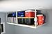 MonsterRax 4x8 Overhead Garage Storage Rack Frame Kit - Hanging Garage Ceiling Storage Rack System - (White, 24