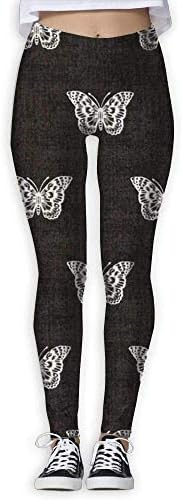 Beautiful Butterfly Womens Yoga Capris Power Flex Running Pants Workout Leggings