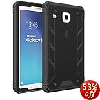 Poetic Revolution Heavy Duty Protection Hybrid Case with Screen Protector for Samsung Galaxy Tab E 8.0 (2016), Black
