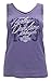 Harley-Davidson Women's Crossed Flag Shimmer V-Neck Tank Top, Purple Haze