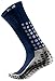 TRUSOX Mid-Calf Crew Cushion Soccer | Football Socks (Pair) with Anti Slip Pads To Reduce Blisters, for Men and Women, Black, Small, Shoe Size US(M 3-6.5, W 4-7.5)