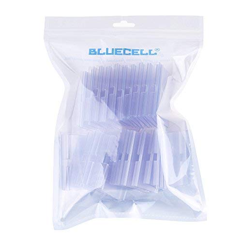BCP 50PCS Clear Color Plastic Wire Shelf Price Label Holder Merchandise Sign Display Holder