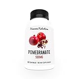 Pomegranate Herb Capsules - Powerful Powder Concentrate - Potent Antioxidant For Cardiovascular Benefits