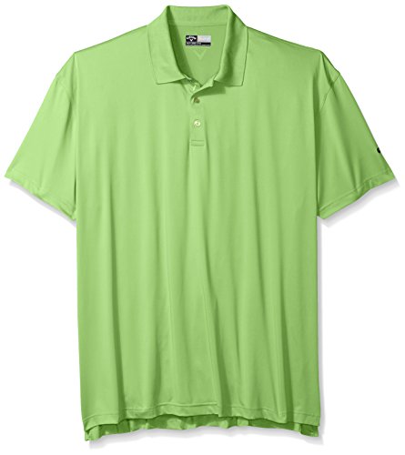 Callaway Men's Big & Tall Golf Performance Solid Short Sleeve Polo Shirt, Asphalt, 3X