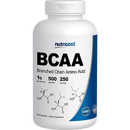 Nutricost BCAA Capsules 2:1:1 500mg, 500 Caps