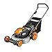 WORX WG960 20-inch 40V(5.0Ah) WG751 Cordless Lawn Mower and WG547.9 Power Share Cordless Turbine Blower
