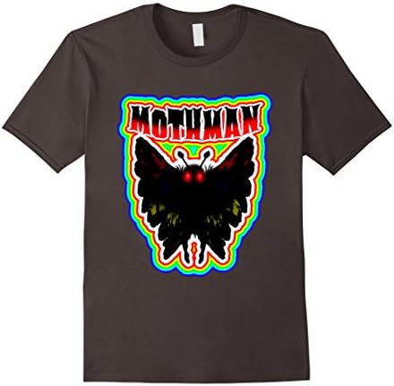 Mens Mothman Retro Colorful Gift Novelty t-shirt Small Asphalt