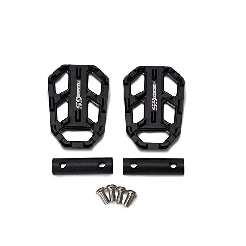 Carrfan Motorcycle Foot Pegs Front Billet Wide Pedals Rest Footpegs for BMW R1200GS G310 2013-2018