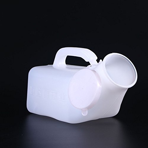 Healifty 2pcs 1000ml Travel Pee Urinal Portable Urinal Car Travel Camping Urine Bottle Emergency Toilet for Men