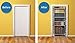 Windowpix DoorPix 36x80 / 36 x 80 3D Door Mural Wrap Glossy Bubble Free Sticker Bookshelf of First Edition Classic Novels - Peel and Stick - Easy-to-Clean, Durable