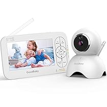 Vigilabebés con video con cámara y audio | Mantenga seguros a los bebés con resolución HD de 720p, 5