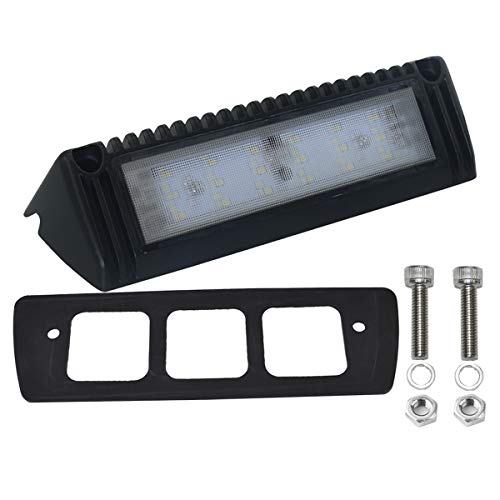 Raycharm LED Flood Dome Light Fixture in 12-28V DC 18W 9 Inches 6000K 18000 Lumen for Trucks, Trailers, RV & UTV Cabin Interior Lighting and Exterior Area Lighting - Thumbnail 5