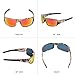 JIANGTUN Polarized Sunglasses Men Camouflage Wrap Around Sport Frame Lightweight with camo Hard case Mirrored Lens Available