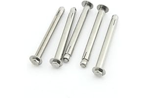 Yasorn 5-Pack Stainless Steel External Hex Expansion Bolt M6x100mm