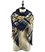 Women's Soft Warm Plaid Chunky Scarf Fall Winter Large Checked Blanket Scarves Wrap Shawl