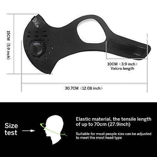 image for Unigear Activated Carbon Dustproof/Dust Mask - with Extra Filter Cotto
