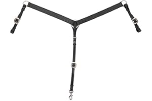 Circle Y 1 1/2" Wide Straight Classic Smooth Breast Collar for Horse