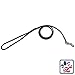Cherrybrook Shoestring Leather Snap Lead 1/8-inch x 3-feet Black