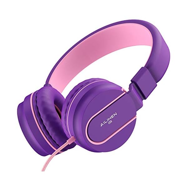 AILIHEN-I35-Kid-Headphones-with-Microphone-Volume-Limited-85dB-Children-Girls-Boys-Teen-Lightweight-Foldable-Wired-Headset-for-School-Online-Course-Chromebook-Cellphones-Tablets-Pink-Purple AILIHEN I35 Kid Headphones with Microphone Volume Limited 85dB Children Girls Boys Teen Lightweight Foldable Wired…