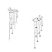 Auwer 2019 Tassels Drop-Earrings ! Shooting Star Rhinestone Long Tassels Drop Hook Dangle Earrings Gold Silver (Silver)