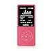 MYMAHDI 8GB & 70 Hours Playback MP3 Player Walkman Lossless Sound Music Player for Running Travel Pink