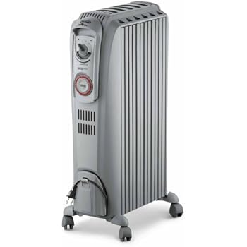 DeLonghi TRD0715T Safeheat 1500W Portable Oil-Filled Radiator with Vertical Thermal Tunnels