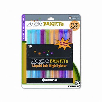 Zebra Zazzle Brights Highlighters HILIGHTER,ZAZZLE 10ST,AST (Pack of8)