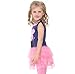 Peppa pig girl's dress Fashion clothing Kids cartoon wear child girl,Navy/Pink,4y