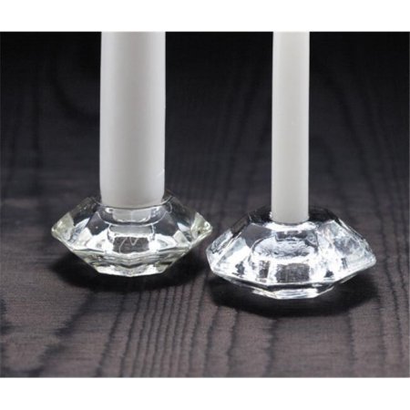 Biedermann & Sons - Reversible Glass Candle Holder - For Chime and Taper Candles - Set of 6