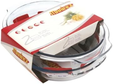 Marinex Bakeware Glass Poultry Roaster with Lid, 2.6-Quart