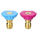 Tool Daily Second Story Quick-Connect Nozzle Kit for Pressure Washer, 4000PSI 1/4 Inch, 2-Pack