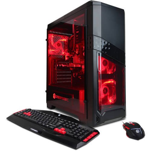 CYBERPOWERPC-Gamer-Ultra-GUA3120A-w-AMD-FX-4300-38GHz-CPU-8GB-DDR3-AMD-R7-250-2GB-1TB-HDD-24X-DVD-RW-Win-10-Home-64-Bit-Desktop-Gaming-PC