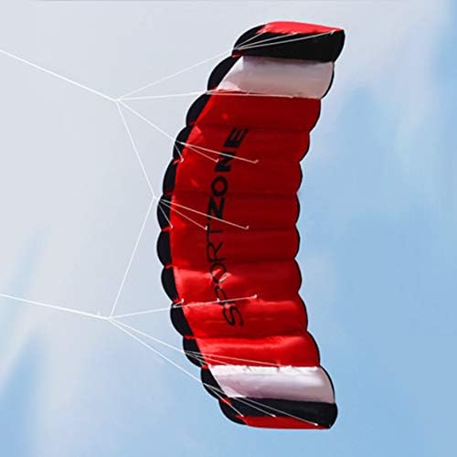 Banbie8409 1.8m Dual Line Kitesurfing Parachute Soft Parafoil Sail Surfing Flying Kite(Black)